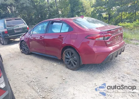 2025 Toyota Corolla Xse z USA, uszkodzony, nr VIN 5YFT4MCE6SP221823